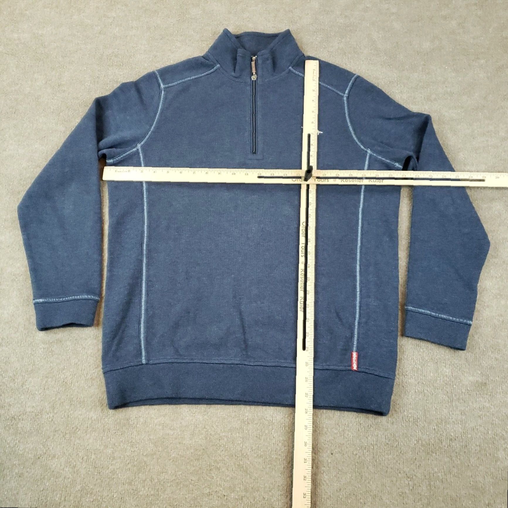 Tommy Bahama Tommy Bahama Sweater Mens Small Blue 1/4 Zip Long Sleeve Mock Neck Casual Pullover Size US S / EU 44-46 / 1 - 2 Thumbnail