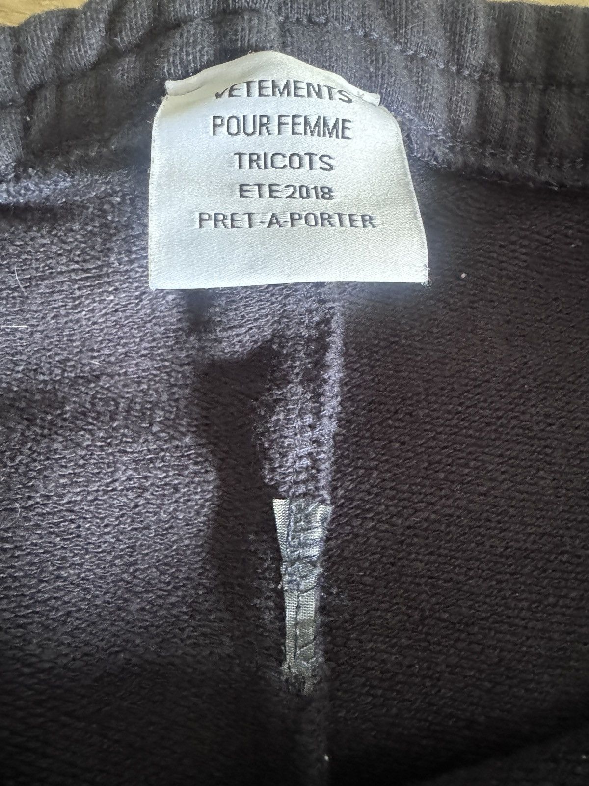 Vetements Cotton-Blend Logo Sweatpants Size 28" / US 6 / IT 42 - 3 Thumbnail