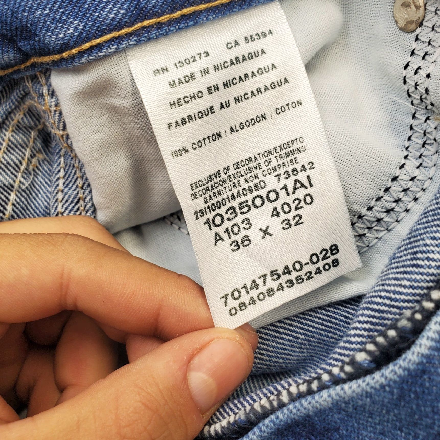 Wrangler Wrangler Mens Jeans 36 Blue Denim Rugged Wear Work Straight Relaxed Fit 1035001AL Regular Size 36 Blue Denim Mens Jeans Size US 36 / EU 52 - 7 Thumbnail