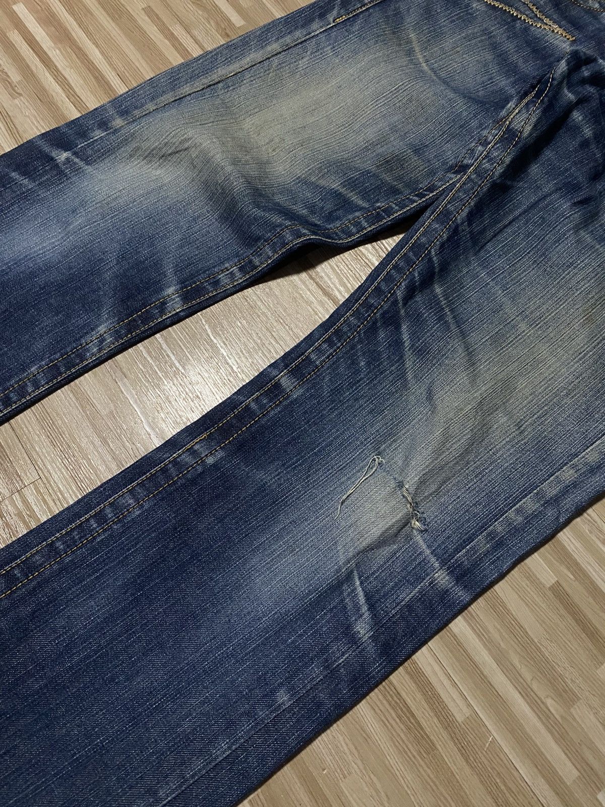 Japanese Brand 💥FLARE BLUEWAY JEANS💥 Size US 33 - 7 Thumbnail
