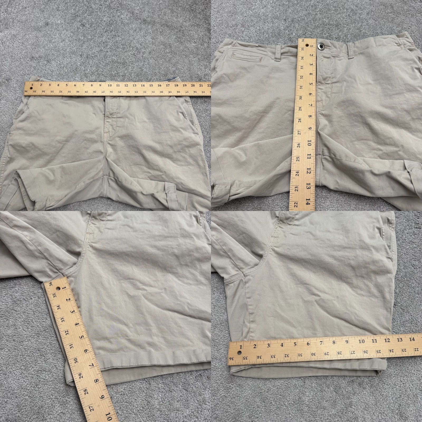 Vintage Paperbacks Chino Shorts Mens 38 Beige Cotton Flat Front Pockets Button Casual Summer Wearable Regular Vintage: No Size US 38 / EU 54 - 9 Thumbnail