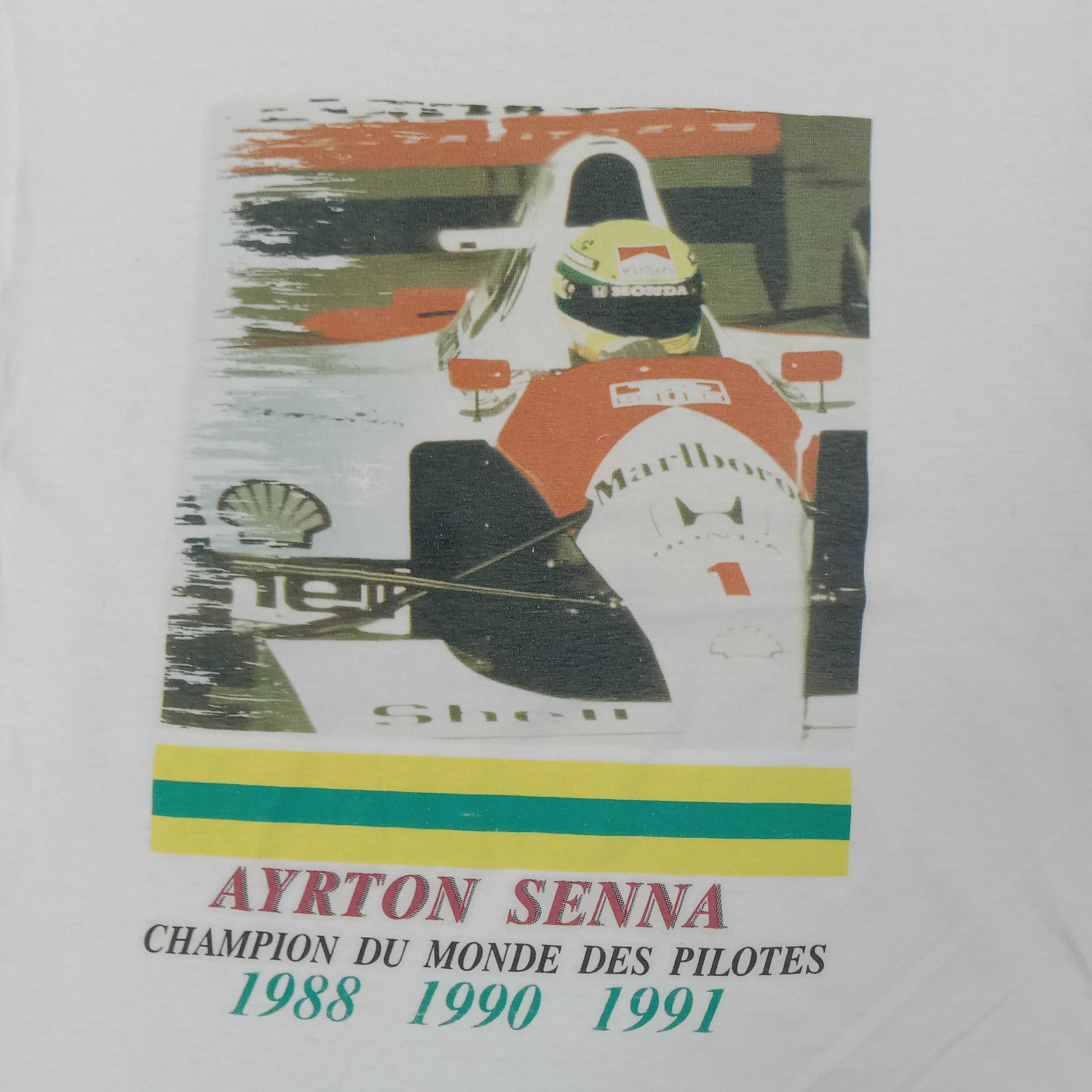 Marlboro Marlboro Formula One Aryton Senna Racing Tshirt C259N44 Size US M / EU 48-50 / 2 - 2 Thumbnail