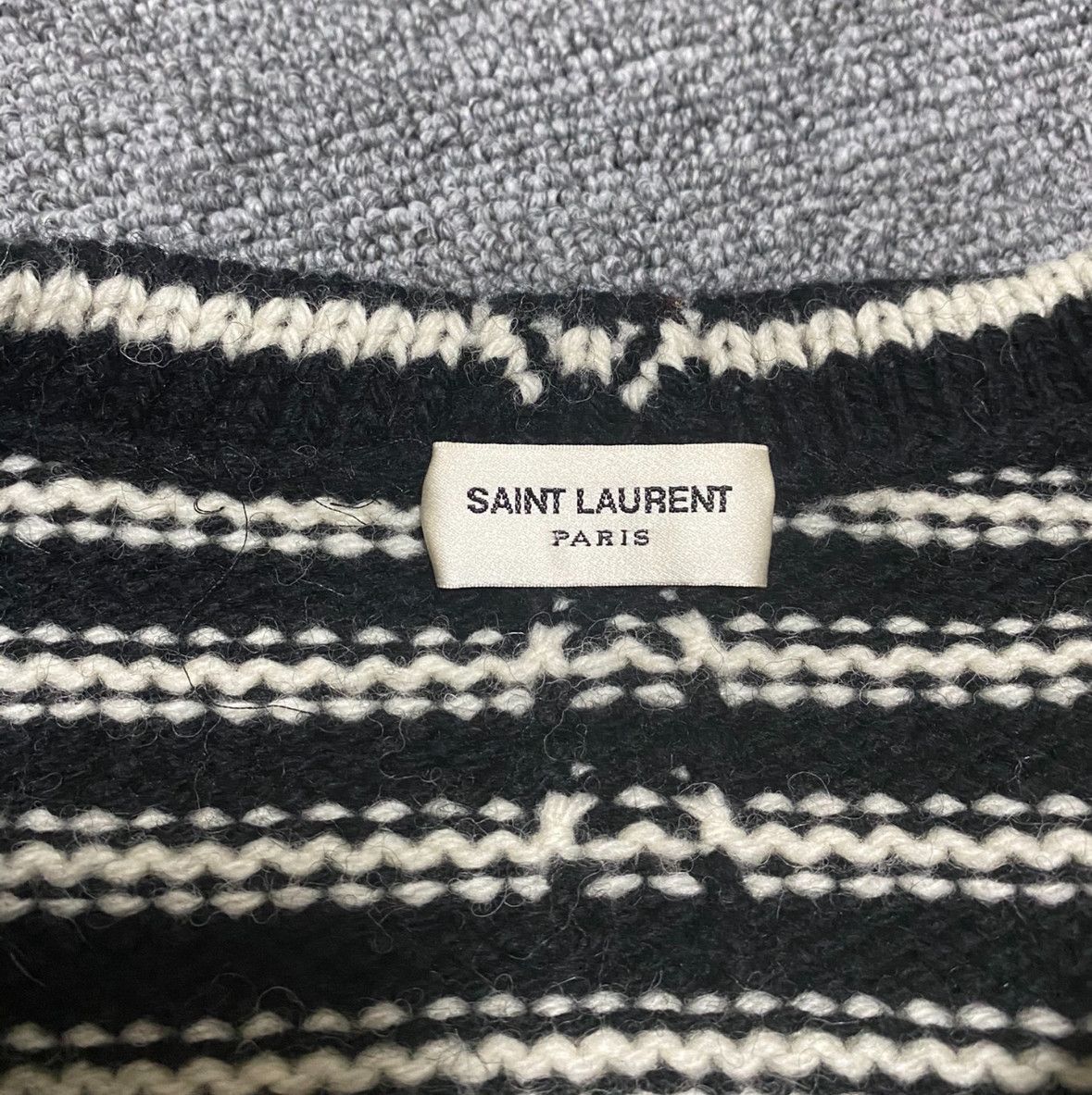 Saint Laurent Paris saint laurent Black and White Striped Sweater-2505 Size US XS / EU 42 / 0 - 3 Thumbnail