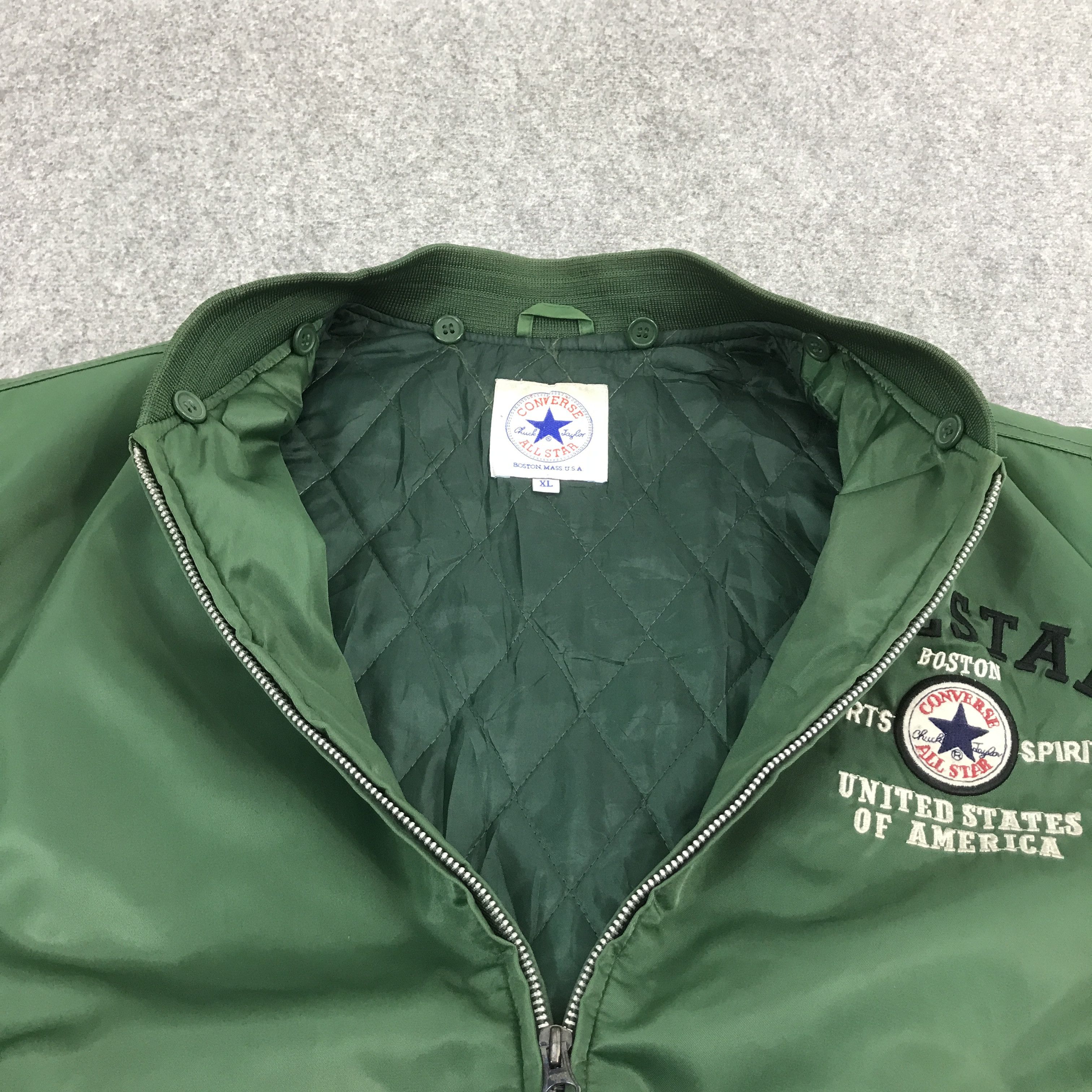 Converse × Vintage CONVERSE ALL STAR BOMBER JACKET Size US XL / EU 56 / 4 - 7 Thumbnail