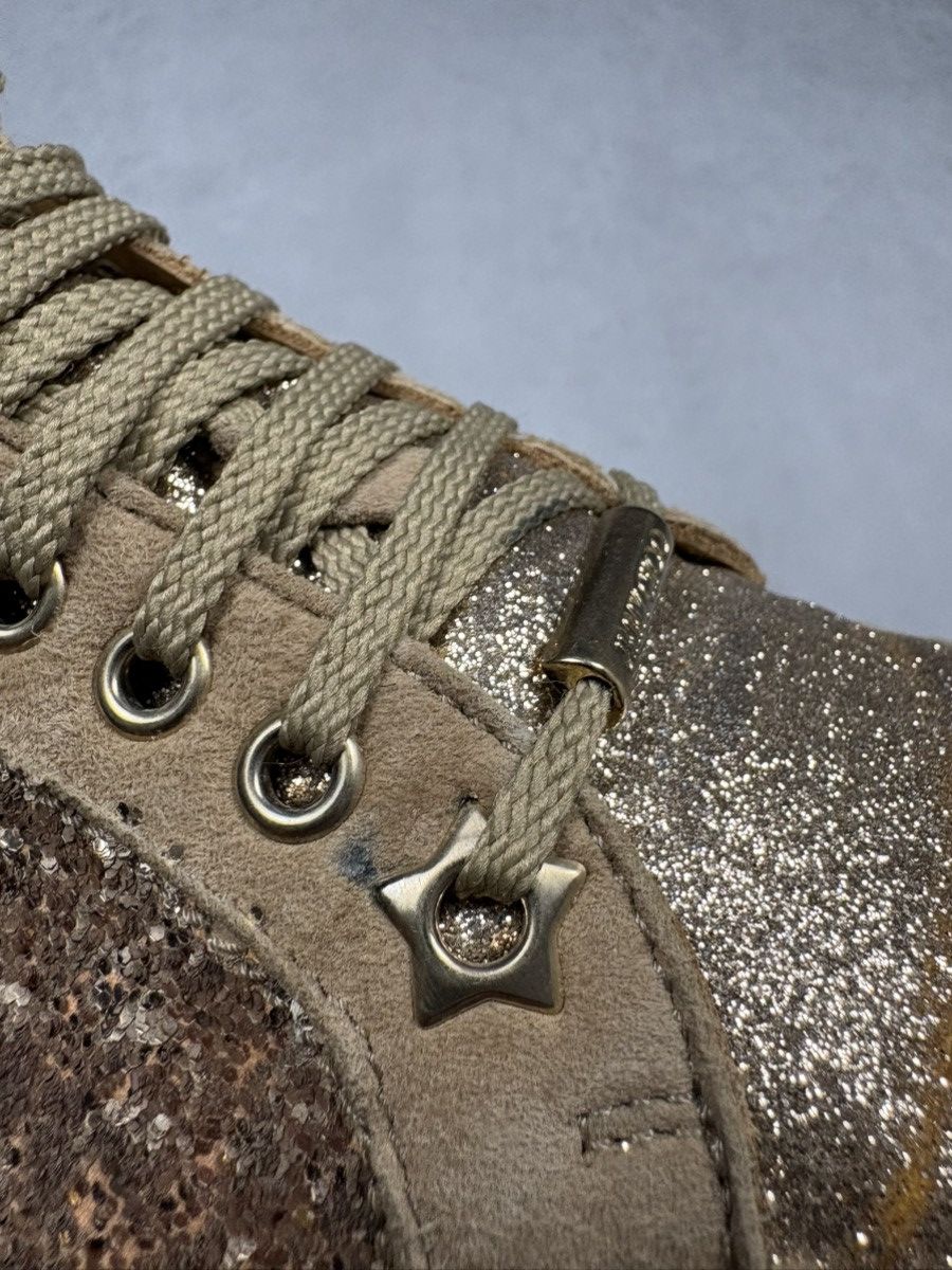 Jimmy Choo Jimmy Choo London Brown Glitter Suede Low Top Sneakers 38 Size US 8 / IT 38 - 18 Thumbnail