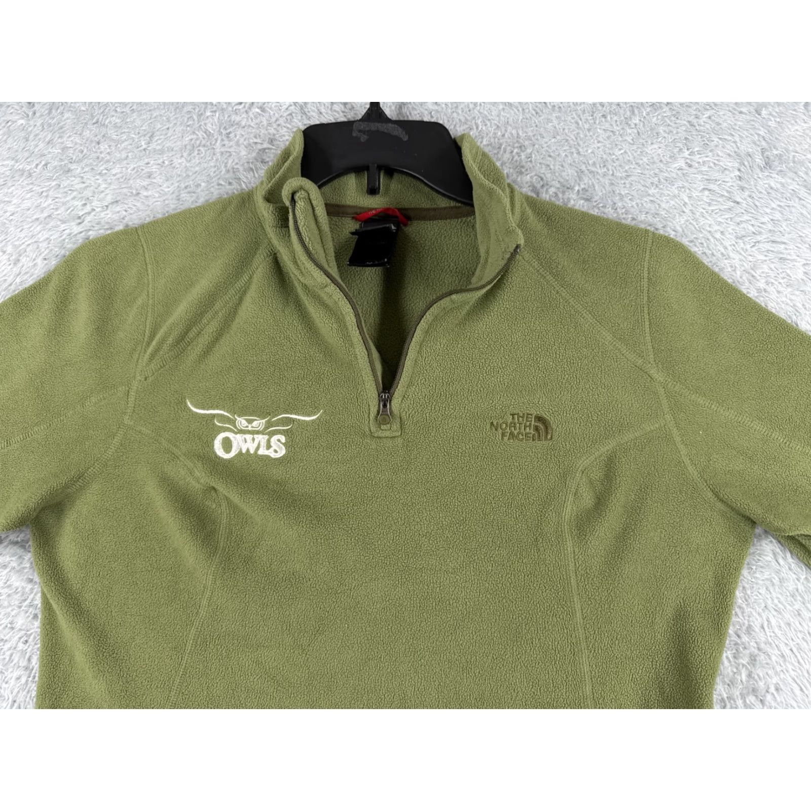 The North Face The North Face Sweater Womens Medium Green 1/4 Zip Pullover Polyester Fleece Size M / US 6-8 / IT 42-44 - 4 Thumbnail