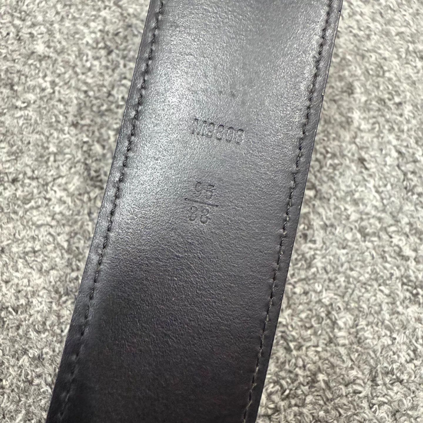 Louis Vuitton LV Black Damier Belt 95cm 95 New Size ONE SIZE - 4 Thumbnail
