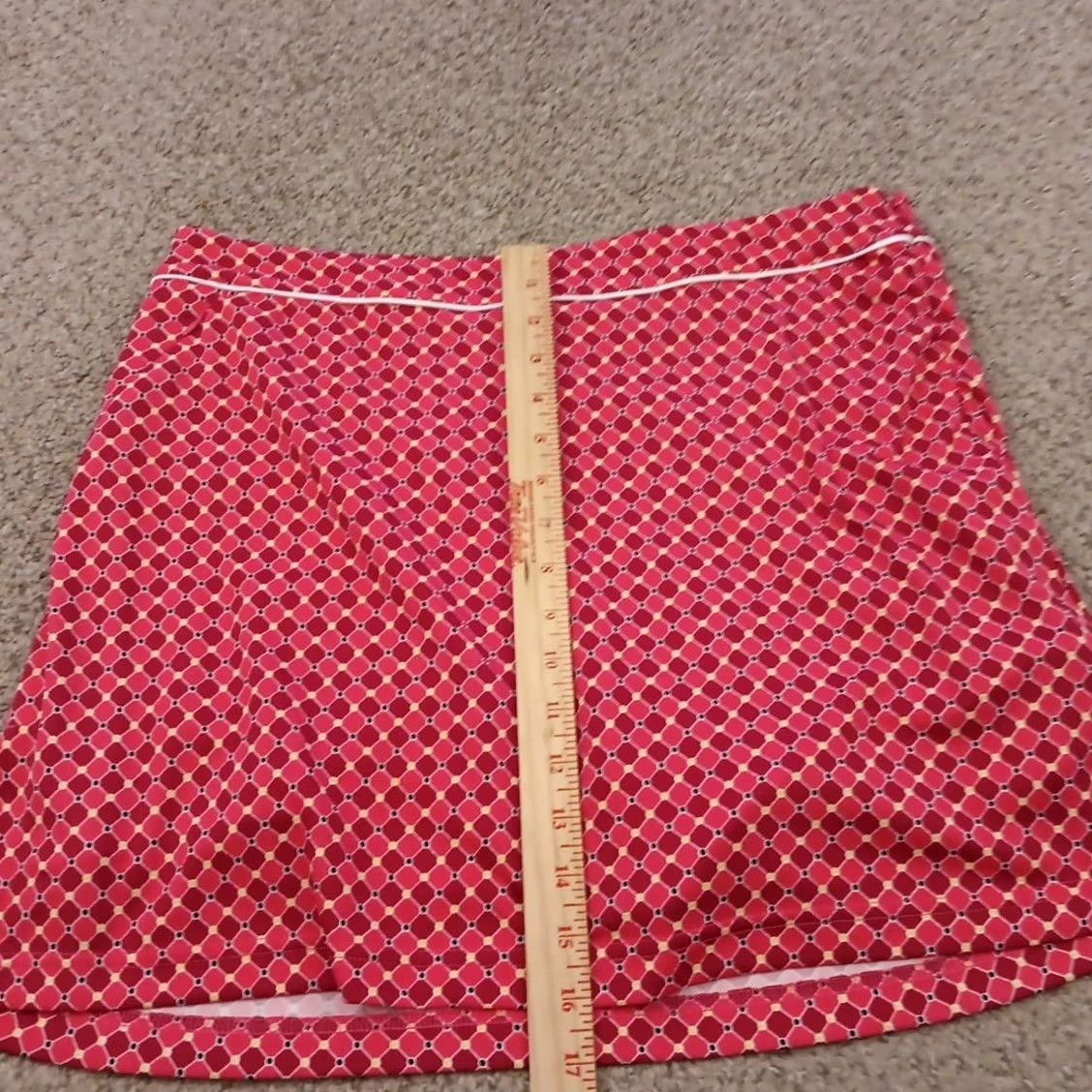 Pinko Tehama Skort Short A-Line Zip Pink Polyester 8 Womens Size 30" / US 8 / IT 44 - 4 Thumbnail