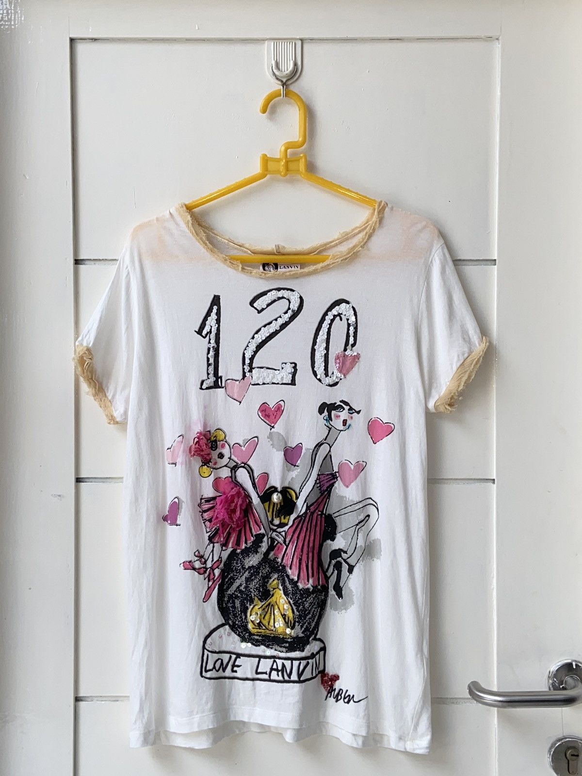 Lanvin LANVIN Motive T-Shirt Size US XS / EU 42 / 0 - 1 Thumbnail