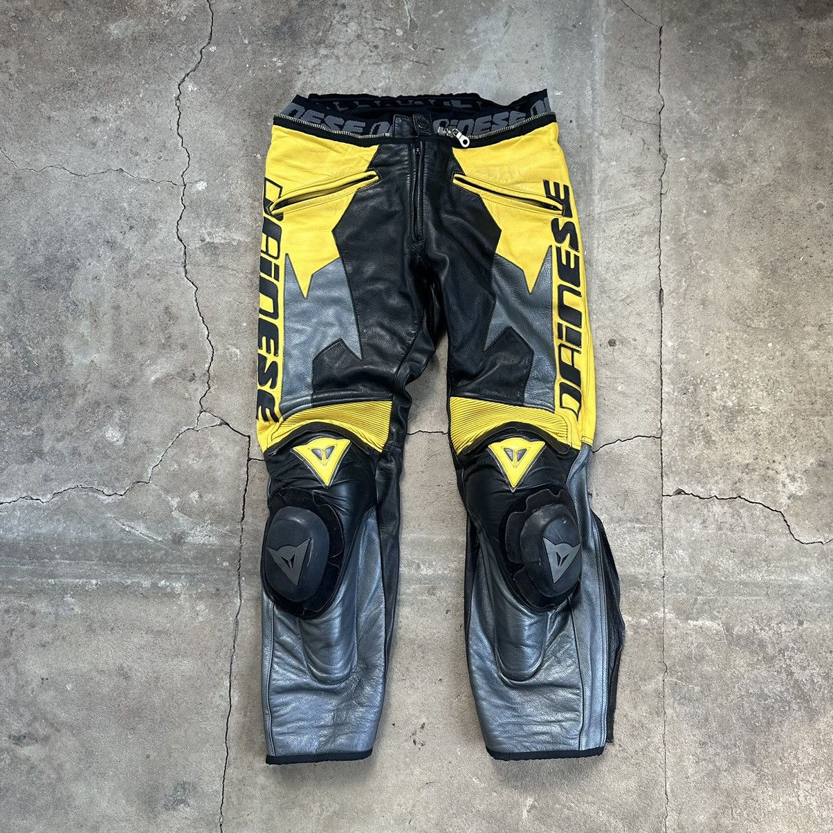 Dainese RARE MOTO Motorcycle Dainese Vintage Leather Racing Pants Size US 34 / EU 50 - 1 Thumbnail