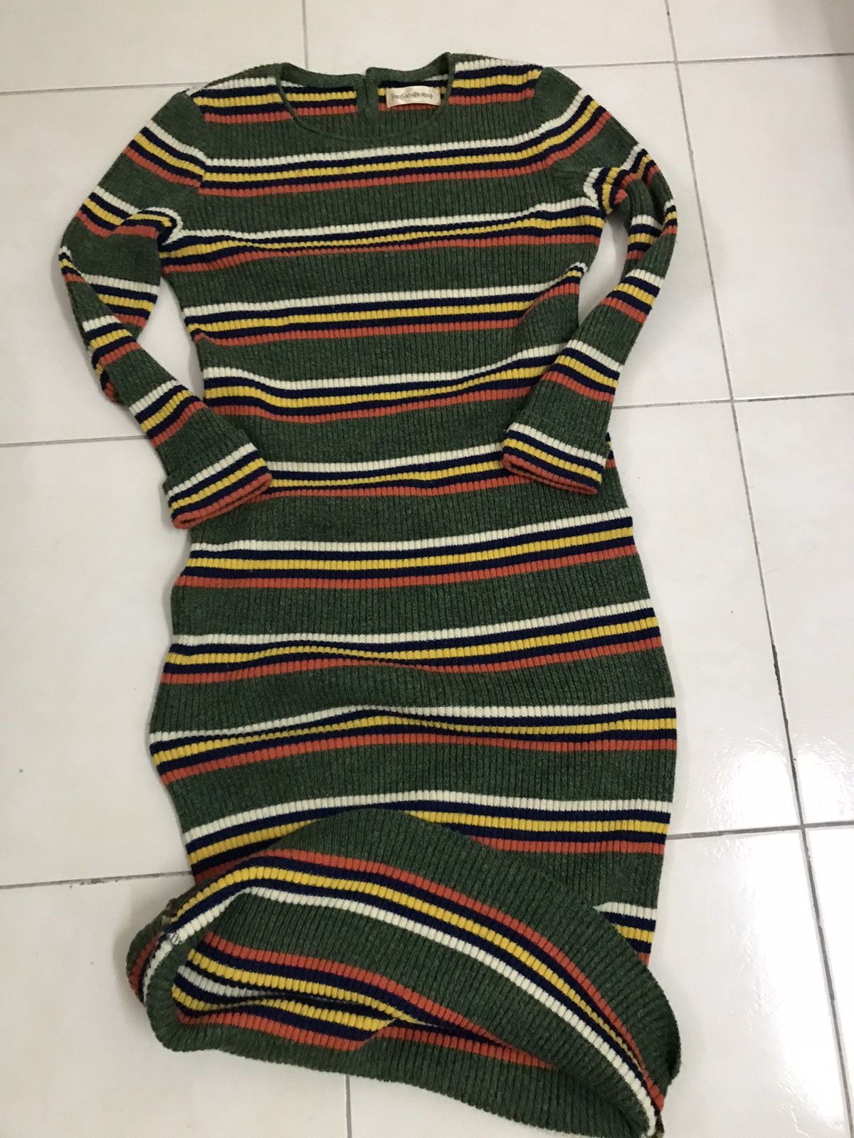 Vintage YSL Yves Saint Laurent Sweater Dress Size Medium