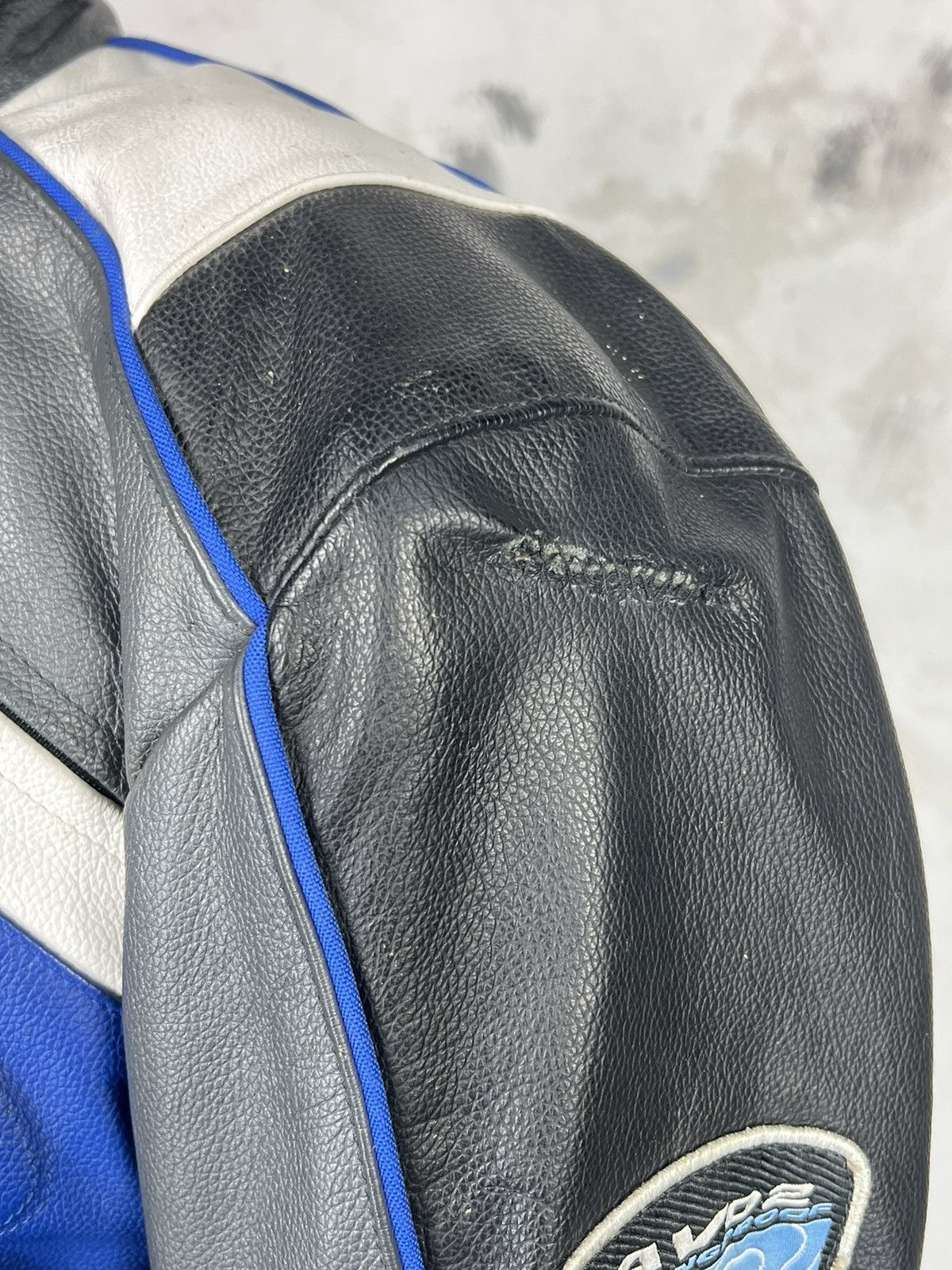 Vintage Vintage AXO Racing Leather Motorcycle Jacket Size M - L Size L / US 10 / IT 46 - 7 Thumbnail