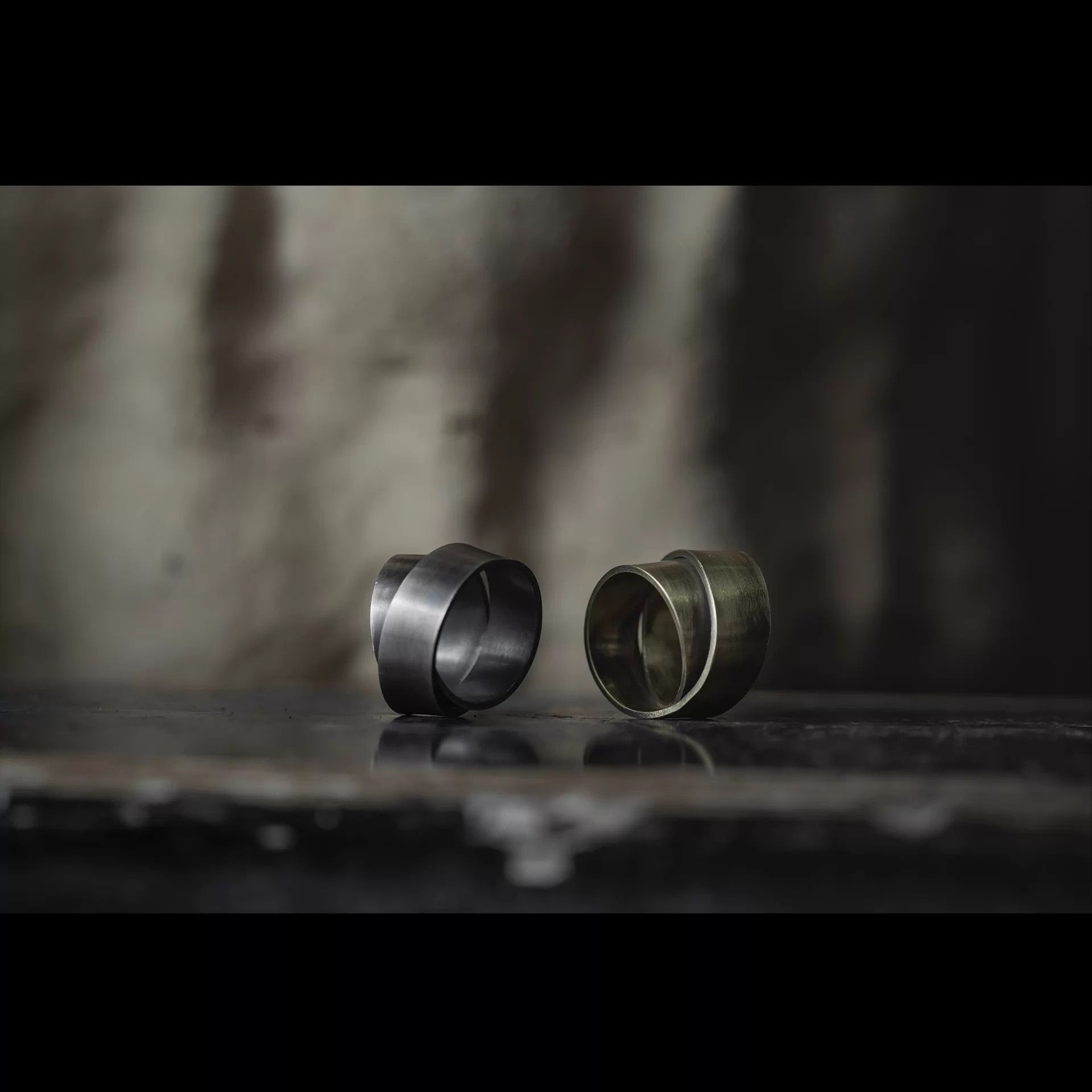 Other D.U.W. Minimal Brushed Polished Cross Ring SS 14+20 Size ONE SIZE - 3 Thumbnail