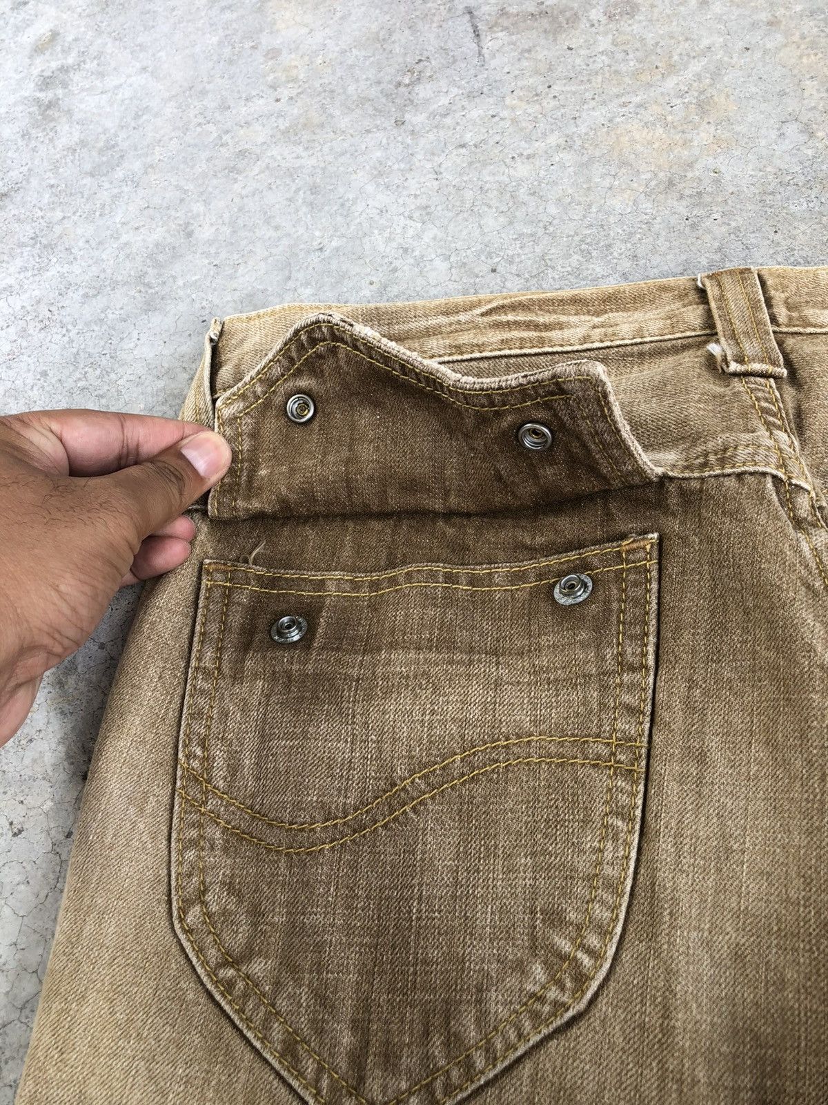 If Six Was Nine Japanese Lee Flared Jeans distressed Jeans Size US 30 / EU 46 - 16 Thumbnail