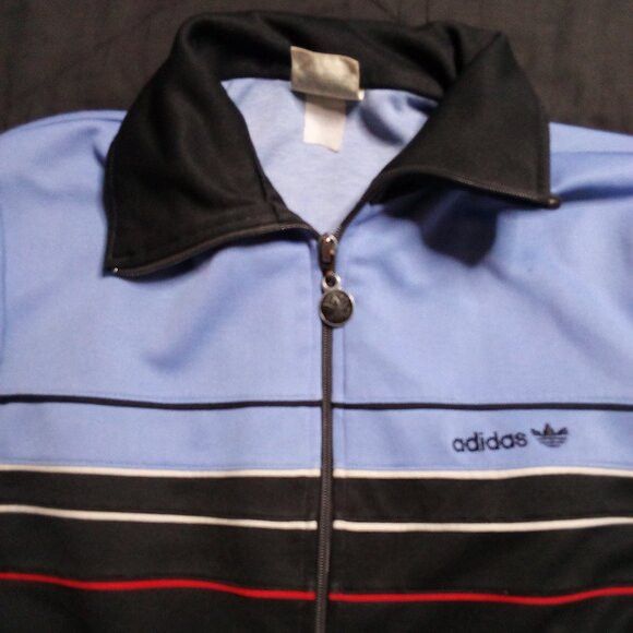 Adidas Vintage 80s Adidas Striped Zipper Track Jacket Size US S / EU 44-46 / 1 - 1 Thumbnail