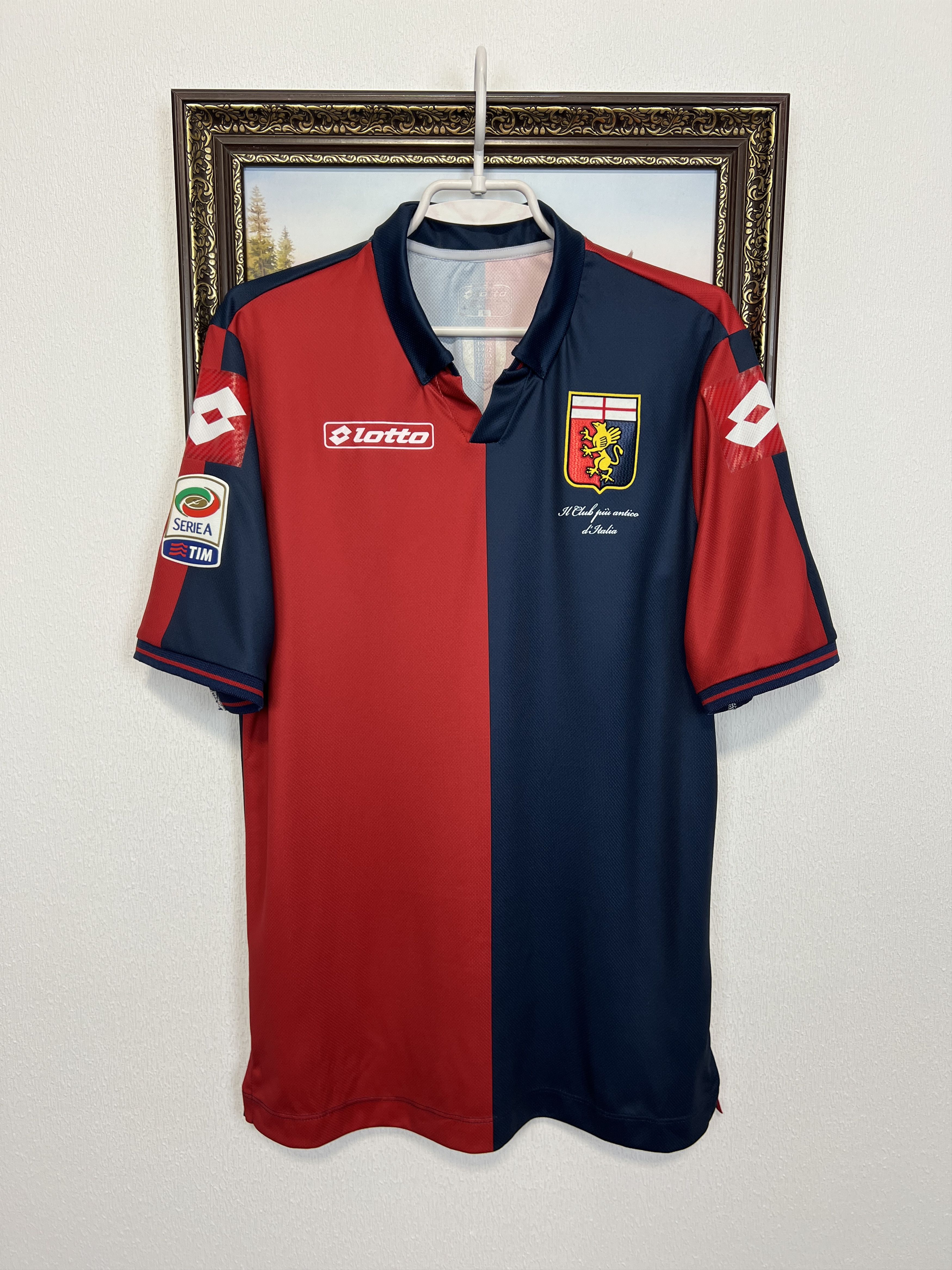 Lotto Sport Genoa CFC Home football shirt Soccer Jersey Maglia Trikot Size US L / EU 52-54 / 3 - 1 Thumbnail