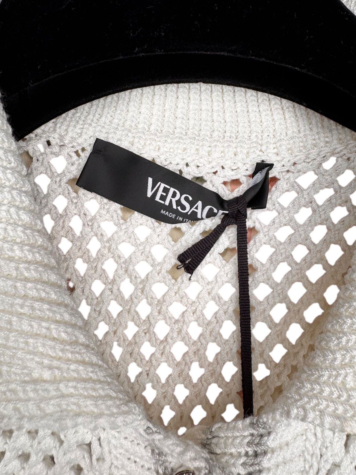 Versace Versace cotton knit polo with coral embroidery Size XS / US 0-2 / IT 36-38 - 7 Thumbnail