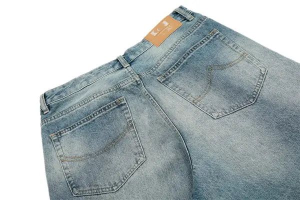 VIBE Men's distressed American style gradient loose washed jeans Size US 32 / EU 48 - 6 Thumbnail
