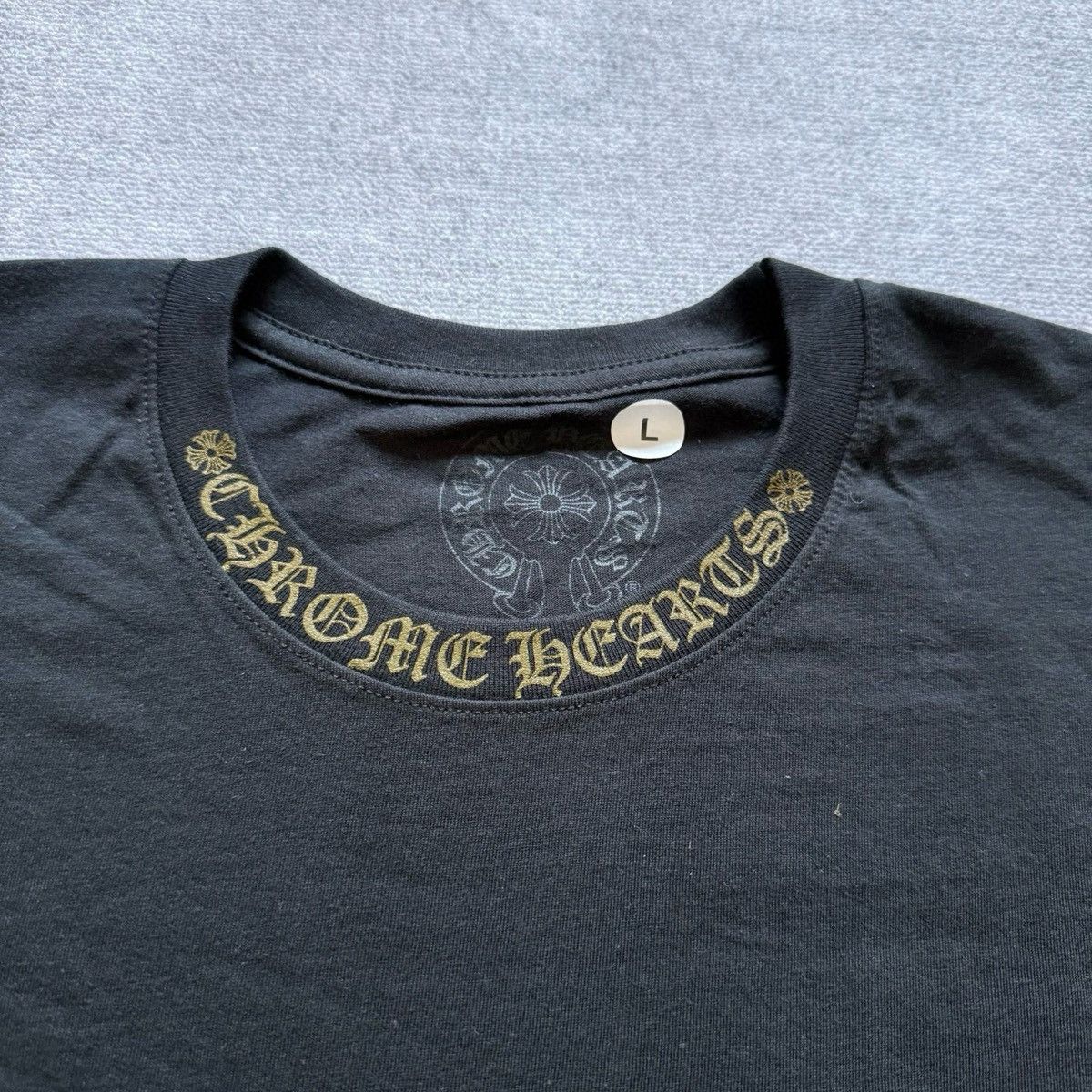Chrome Hearts Chrome Hearts Gold Script T shirt L Size US L / EU 52-54 / 3 - 2 Thumbnail