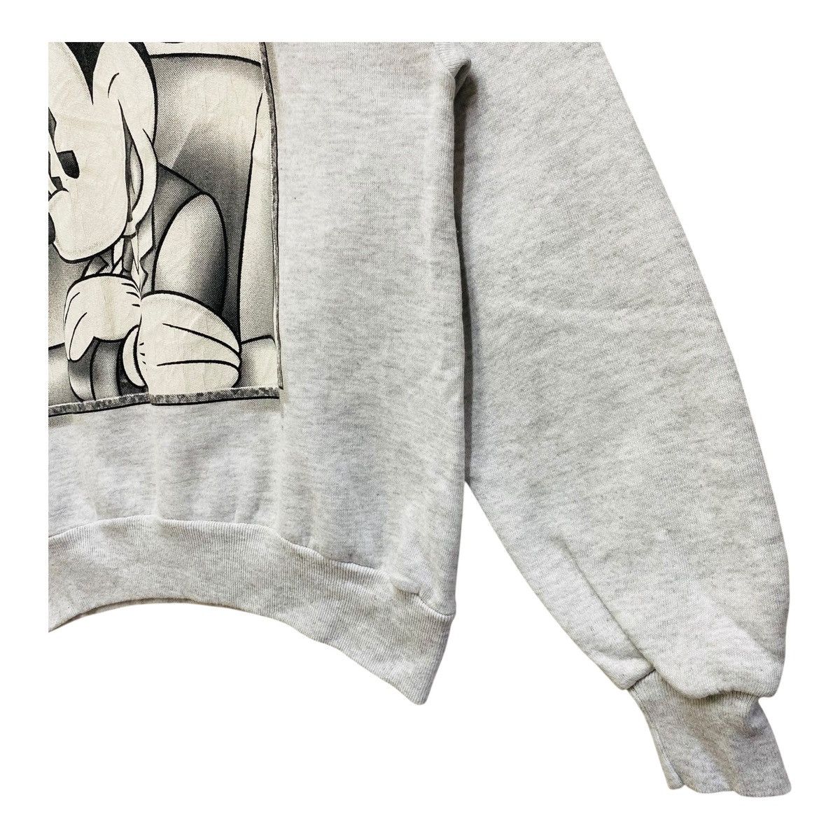 Mickey Mouse Vintage 90s Velva Sheen Mickey Mouse Sweatshirt Grey Adult M Size M / US 6-8 / IT 42-44 - 4 Thumbnail