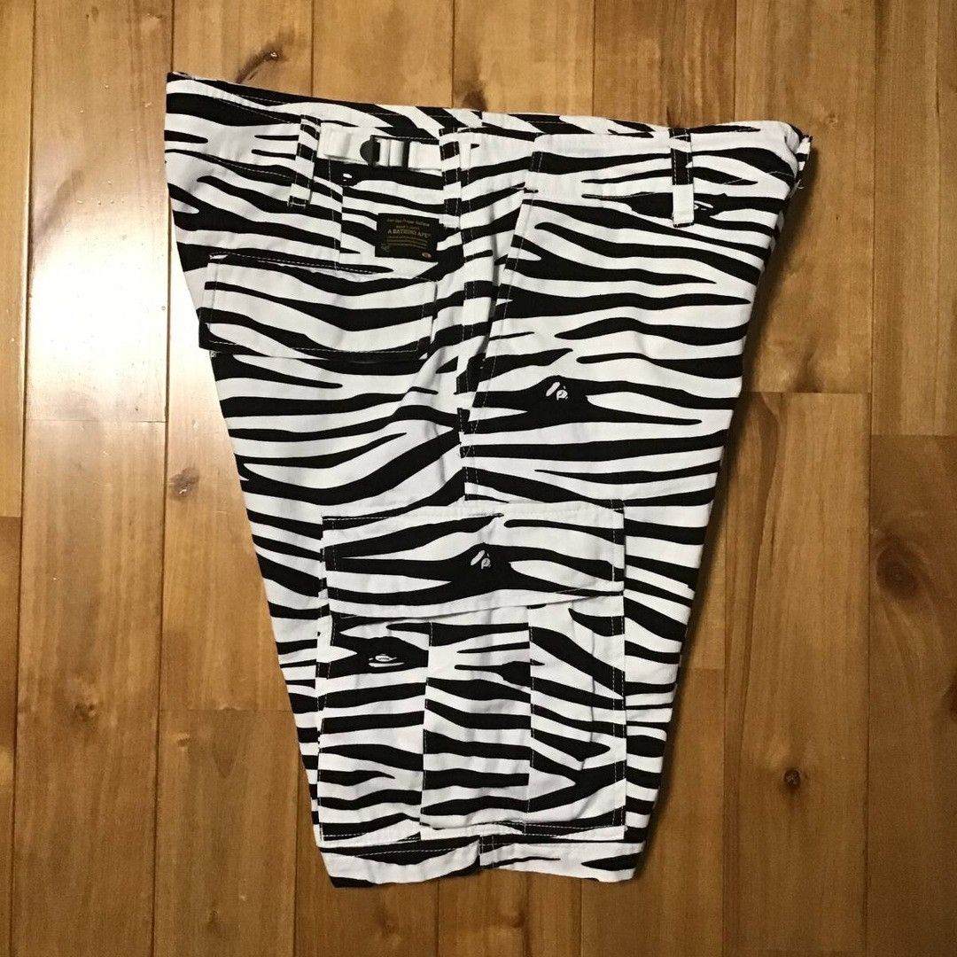 Bape BAPE Zebra camo cargo shorts a bathing ape NIGO ★size S Size US 30 / EU 46 - 3 Thumbnail