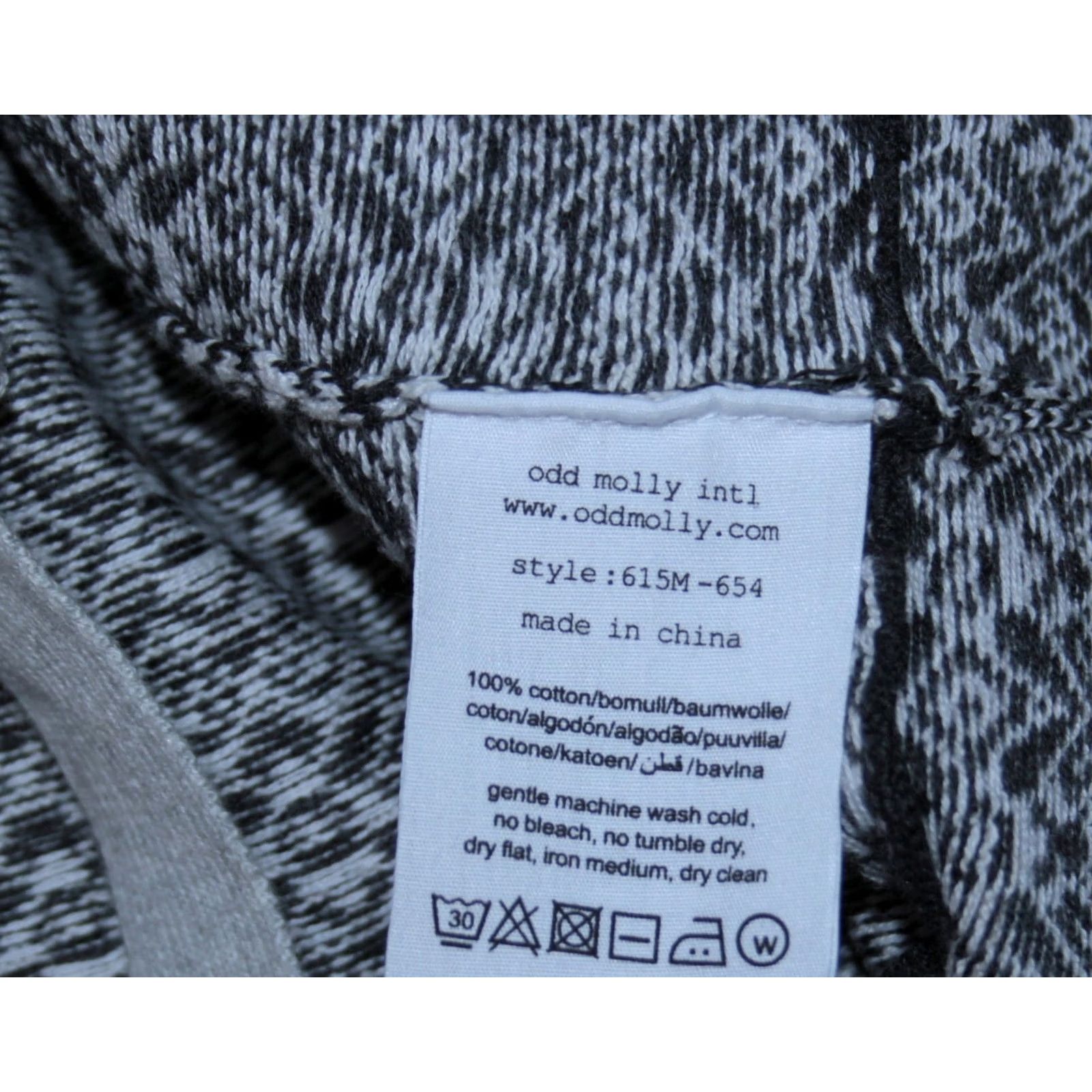 Vintage Odd Molly womens grey cotton cardigan jumper Size 1 V-Neck Size XS / US 0-2 / IT 36-38 - 6 Thumbnail