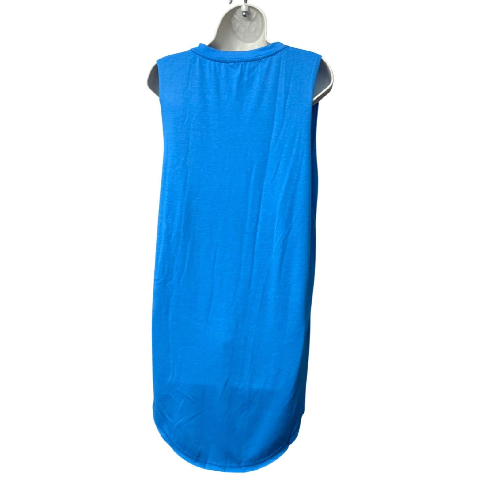 Other Rebellious One Junior's High Low Graphic Tank Top, Neon Blu Size L / US 10 / IT 46 - 5 Thumbnail