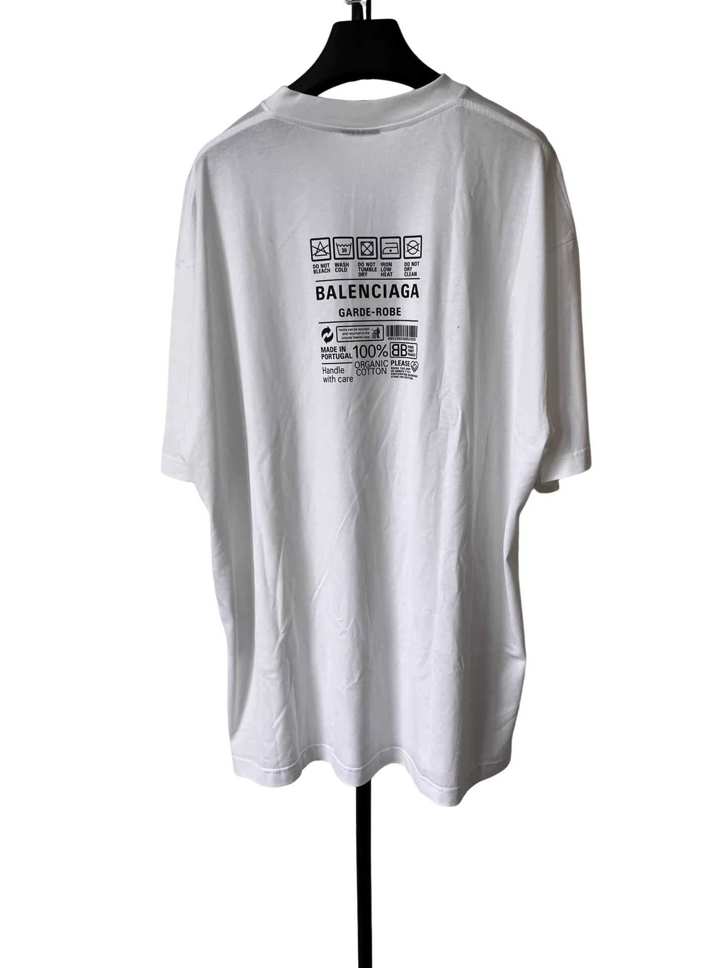 Balenciaga Balenciaga Garde-Robe Geometric Logo T-Shirt M Size M / US 6-8 / IT 42-44 - 1 Thumbnail