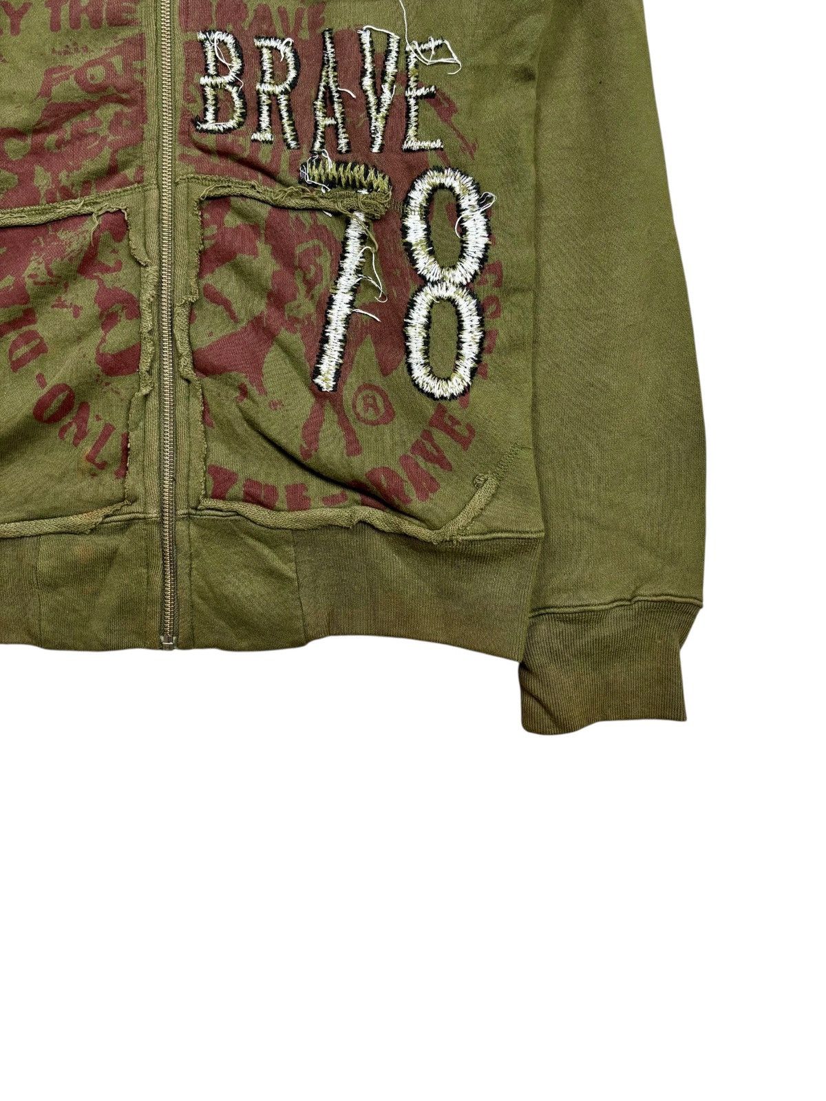 Diesel 2000s Diesel - Patchwork Only The Brave Zip Hoodie Size US M / EU 48-50 / 2 - 3 Thumbnail