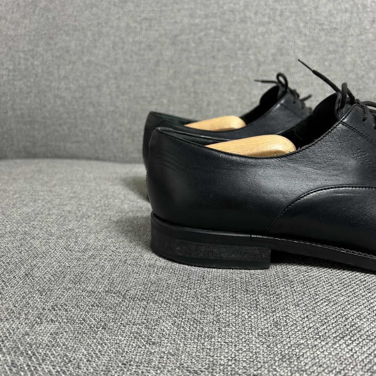 Gucci Gucci Black Leather Oxford Dress Shoes IT8 Size US 9.5 / EU 42-43 - 2 Thumbnail