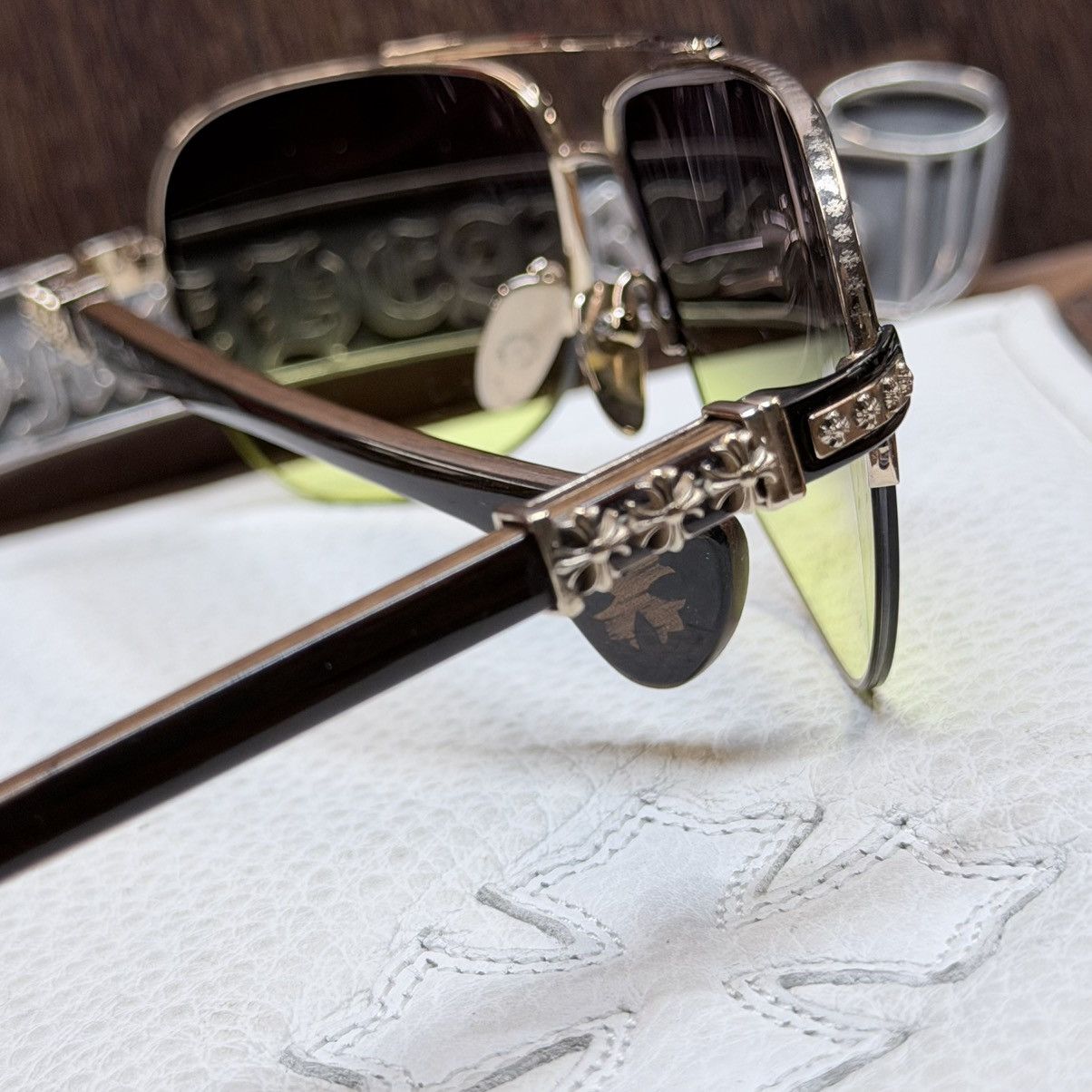 Chrome Hearts Chrome Hearts Grand Beast III Sunglasses Size ONE SIZE - 9 Thumbnail