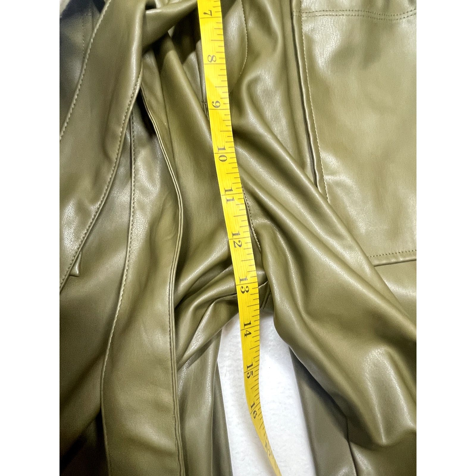 Other Who What Wear Women's Faux Paperbag Leather Pants - Size 6 Size 28" / US 6 / IT 42 - 8 Thumbnail