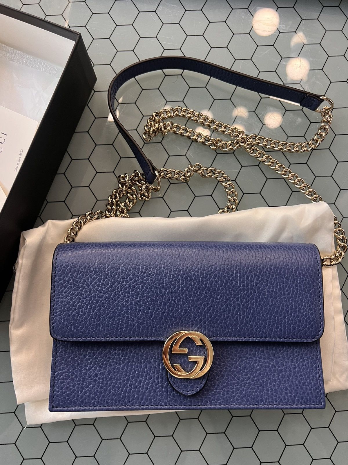 Gucci Gucci gg interlocked crossbody wallet on chain Size ONE SIZE - 1 Thumbnail