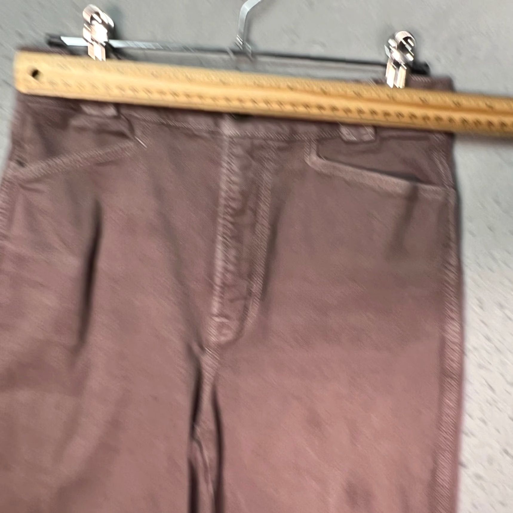 Madewell Madewell Pants Womens 25 Wide-Leg Stretch Cotton High Waist Mauve Size 42" / US 20 - 6 Thumbnail