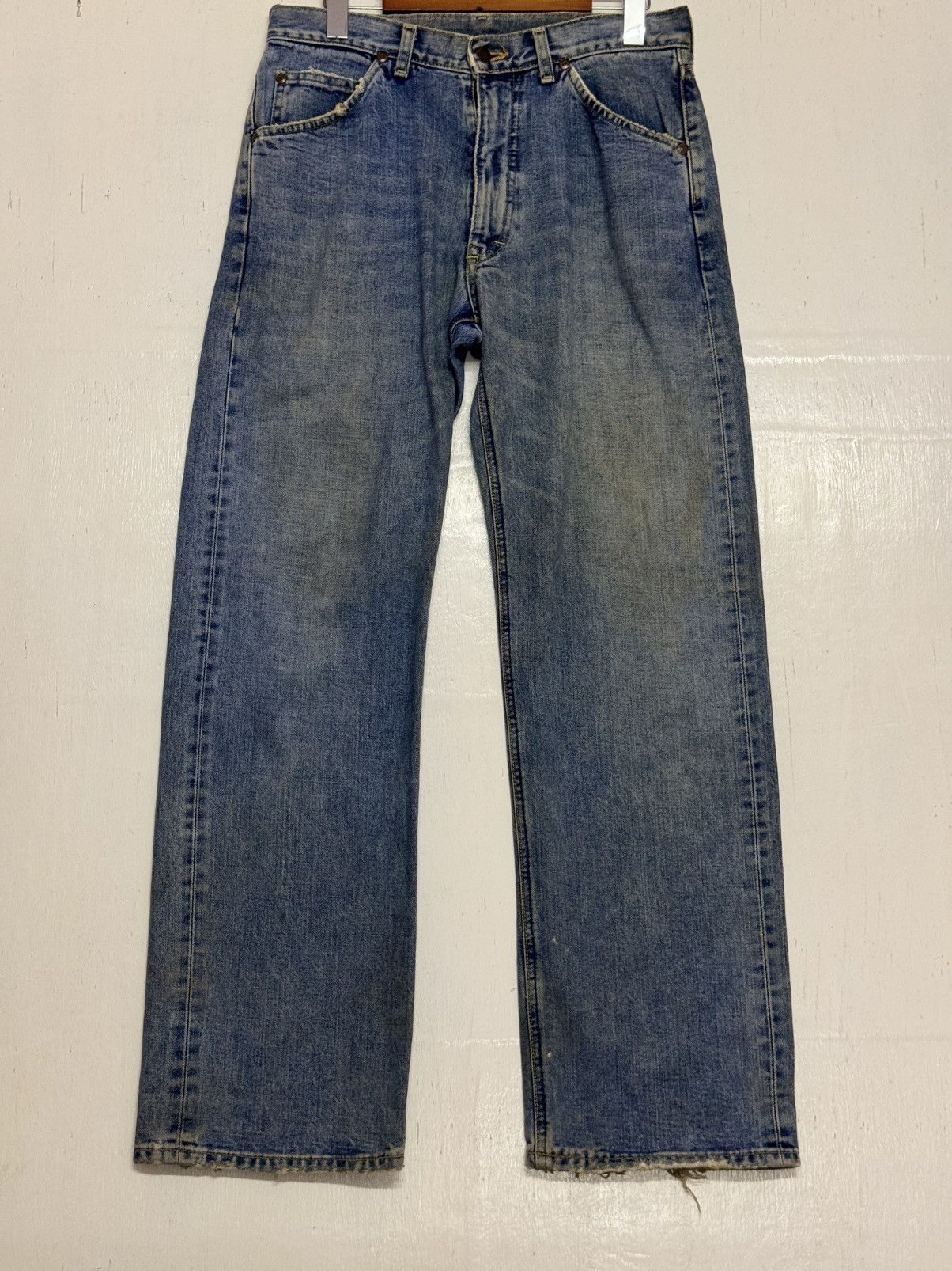 Lee × Vintage Vintage Lee Denim Sunfaded Size US 33 - 4 Thumbnail