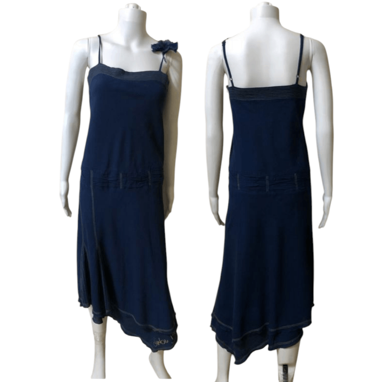 Cop Copine Cop Copine Navi Cotton Midi Dress Fr sz 40 Size M / US 6-8 / IT 42-44 - 1 Thumbnail