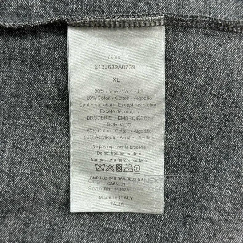 Dior Dior Black and gray vertical striped pocket slogan embroid Size US XL / EU 56 / 4 - 6 Thumbnail