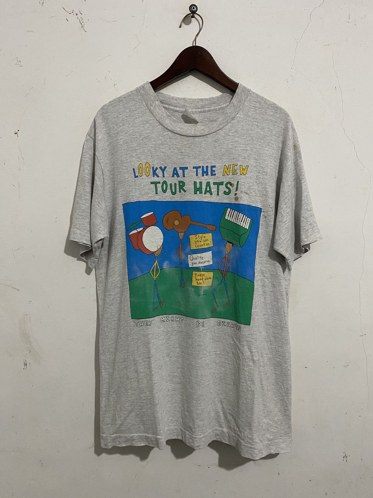 Vintage They Might Be Giant 1994 Hat Tour Size US XL / EU 56 / 4 - 1 Thumbnail