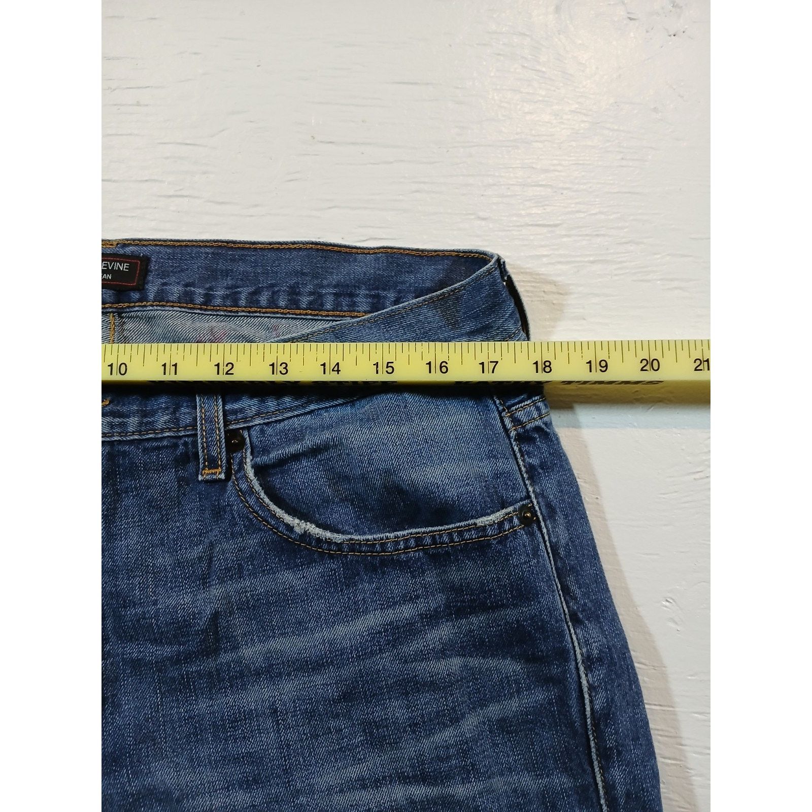Adam Levine Adam Levine (34x30) Men's Relaxed Straight Blue Denim Jeans Size US 34 / EU 50 - 6 Thumbnail