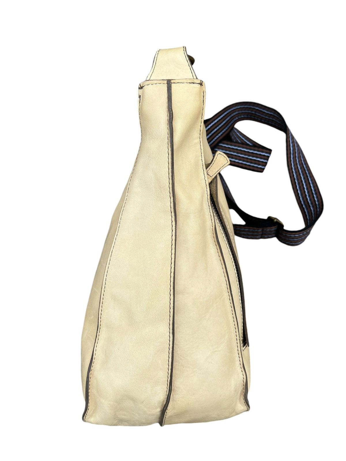 Leather Vintage B. Stuff Japan Patina Leather Sling Bag Size ONE SIZE - 16 Thumbnail