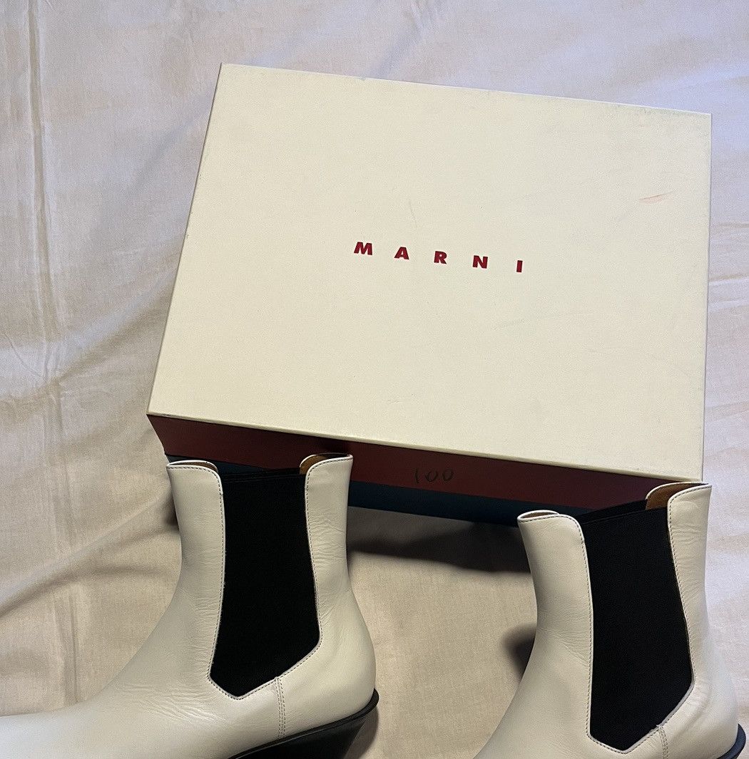 Marni Marni Off-White leather boots. Size US 8 / EU 41 - 9 Thumbnail