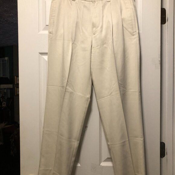 Tommy Bahama tommy Bahama men's beige silk casual pants 32/28 Size US 32 / EU 48 - 1 Thumbnail