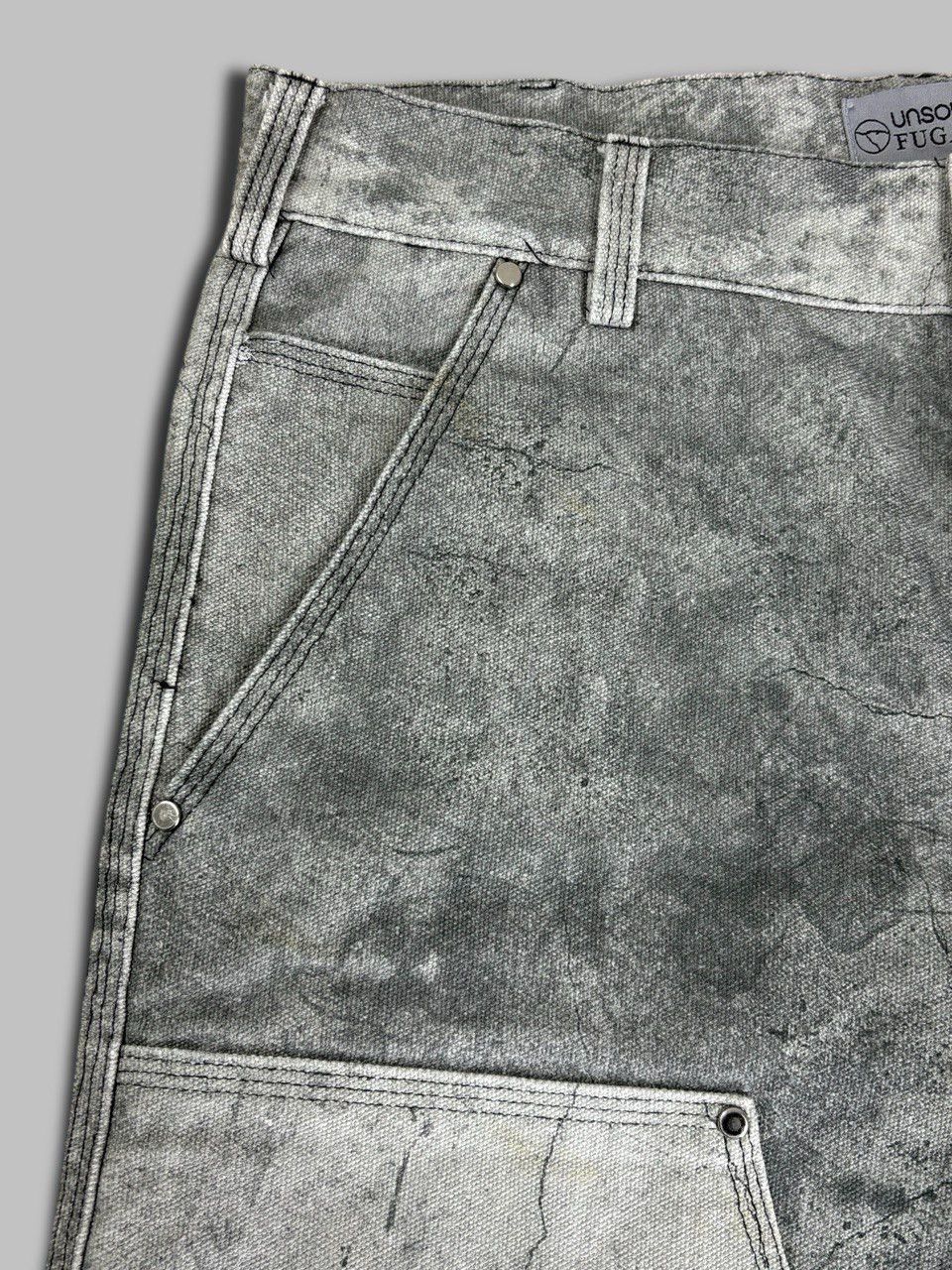 Fugazi Fugazi Unsound Rags Concrete Double Knee Work Pant Size US 32 / EU 48 - 4 Thumbnail