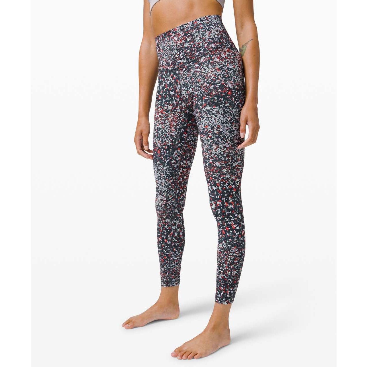 Lululemon Lululemon Align Pant 25" Water Blossom Multi Black Red Dots Size 26" / US 2 / IT 38 - 1 Thumbnail