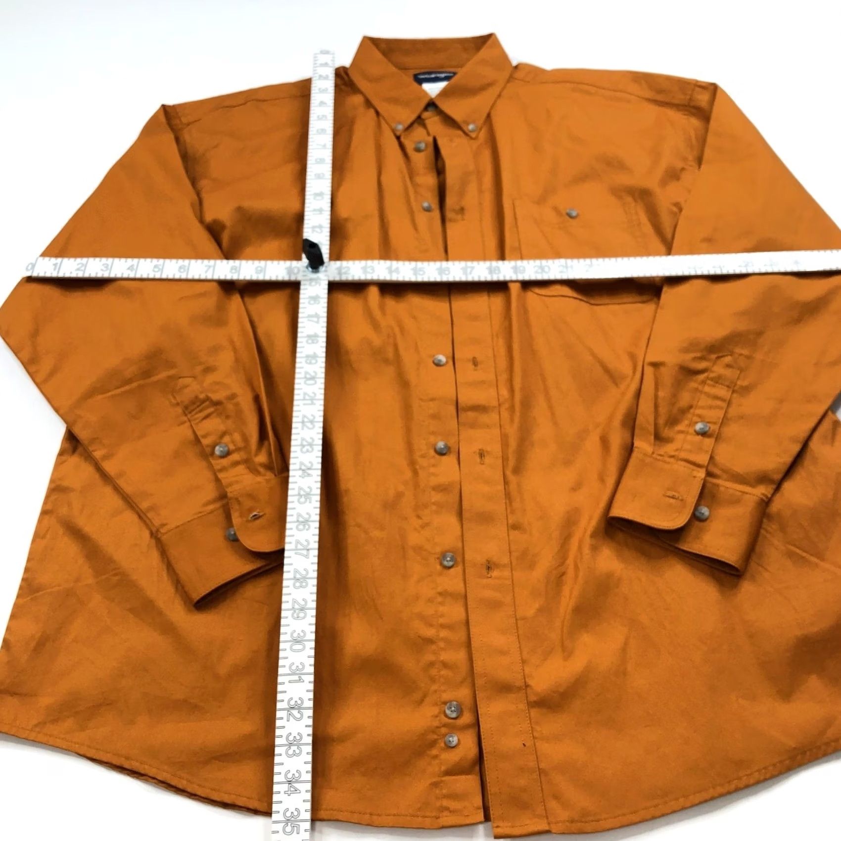 Wrangler VINTAGE Wrangler 2xt TALL 18.5/38 Button Long Sleeve Casual Shirt Orange Rust MINT Size US XXL / EU 58 / 5 - 3 Thumbnail