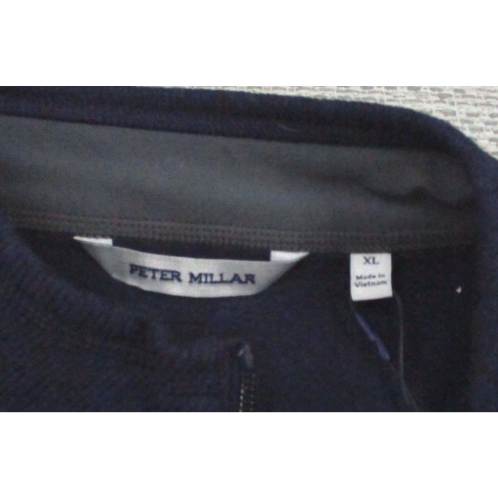Peter Millar Peter Millar Vest Mens XL Navy Full Zip Fleece Kelly Hart Logo Crown Golf Size US XL / EU 56 / 4 - 6 Thumbnail