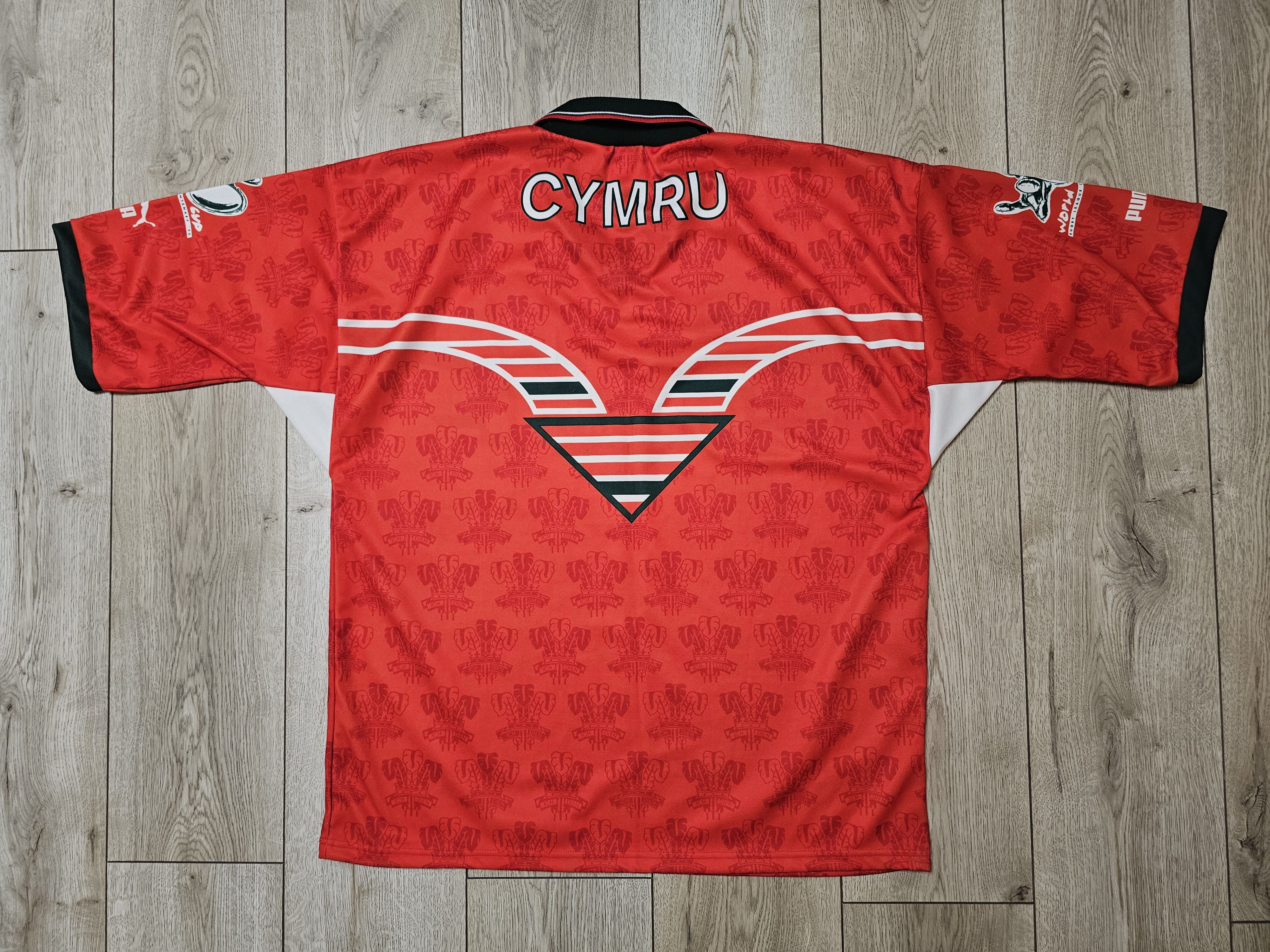 Vintage WALES RUGBY JERSEY VINTAGE 1995 WRU RUGBY SHIRT WORLD CUP Size US XXL / EU 58 / 5 - 2 Thumbnail