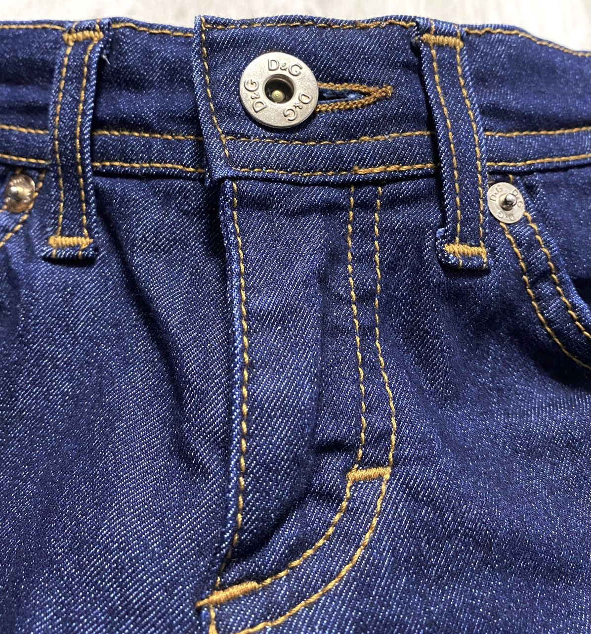 Dolce & Gabbana D&G Woman Wonder Dark Blue Tight Fit Jeans Denim Luxury Size 25" / US 0 / IT 36 - 11 Thumbnail