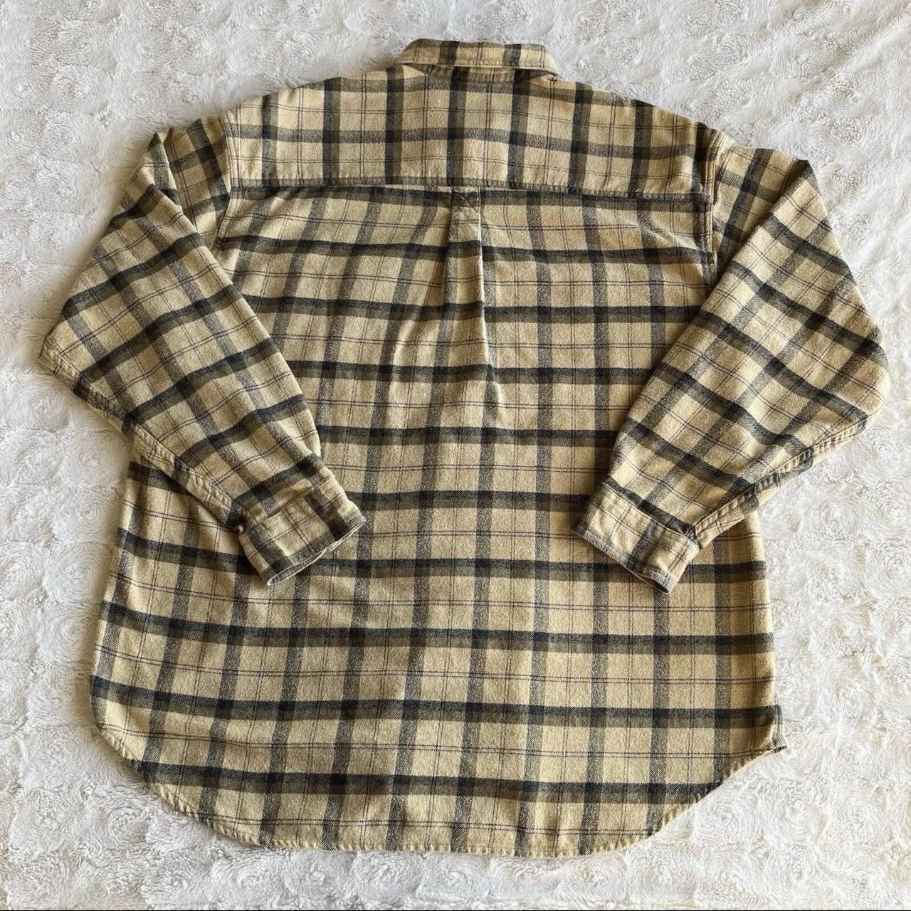 Izod Vintage Izod Flannel Shirt Mens XL Yellow Madras Check Flap Size US XL / EU 56 / 4 - 2 Thumbnail