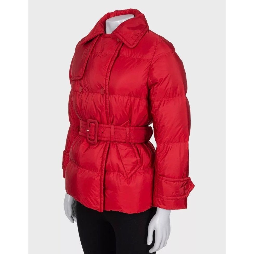 Prada Prada Red Fitted Down Jacket Winter Coat Sz 38/XS Size XS / US 0-2 / IT 36-38 - 2 Thumbnail